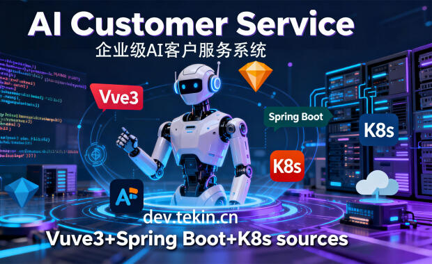 7天开发企业级AI客户服务系统（含Vue3+Spring Boot+K8s源码 与部署文档）
